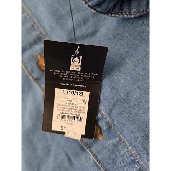 Art Class Kids Denim Button-Up Shirt – Size Large (10/12) - Picture 5 of 6